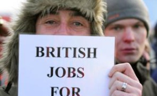 Des travailleurs britanniques de Total font grève le 30 janvier 2009