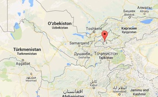 Google map de Batken, au Kirghizstan.