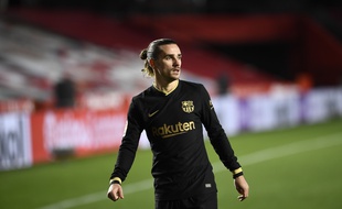 Antoine Griezmann, le 9 janvier 2021 sur la pelouse de Grenade.