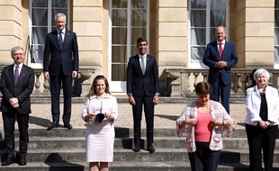 Les ministres des Finances du G7, ce samedi à Londres