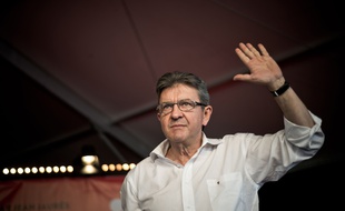 Jean-Luc Mélenchon, lors de la deuxième journée de La Fête de l'Humanité, le 11 Septembre 2016, sur la commune de la Courneuve (93).