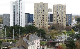 Les tours du quartier Malakoff, non loin de la gare de Nantes.