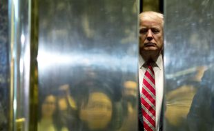 Donald Trump, dans la Trump Tower à New-York, en janvier 2017.