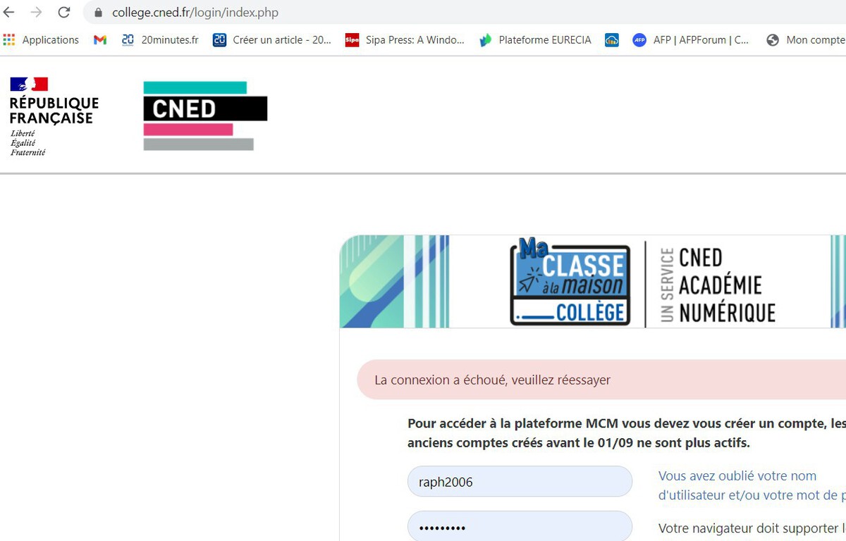 Comment Voir Sa Classe En Avance Sur Ecole Directe Coronavirus : Espaces numériques de travail plantés, plateforme du Cned  inaccessible… L'école à distance (re)démarre mal