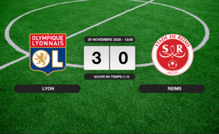 OL - Stade de Reims: L'OL s'impose à domicile 3-0 contre le Stade de Reims