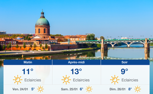 Météo Toulouse: Prévisions du jeudi 23 janvier 2020