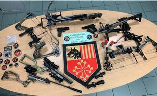 Les armes découvertes au domicile de l'homme accusé de tirer sur des façades de maisons