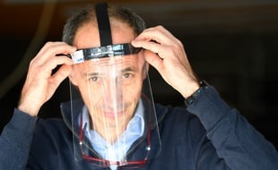 Thierry Plagué, le PDG de la société Guardtex, qui produit des masques de protection à destination des professionnels de santé mobilisés contre le coronavirus.