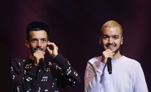 Bigflo & Oli lors de la soirée de remise des prix de la Sacem.