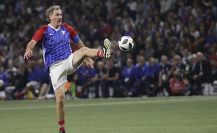 Laurent Blanc lors d'un match de gala