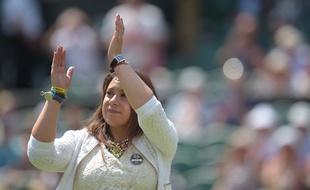 La Française Marion Bartoli le 24 juin 2014 à Wimbledon.