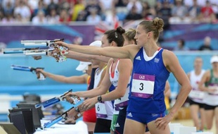 Amélie Cazé a clos tristement dimanche la compétition des Bleus lors des jeux Olympiques de Londres, en échouant à une très décevante 18e place pour la triple championne du monde, tant attendue sur le podium.