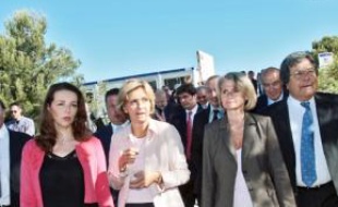 Valérie Pécresse a visité les campusd'Aix et de Luminy.