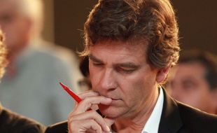 Arnaud Montebourg à Laudun l'Ardoise le 5 octobre 2014.