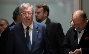 Paris, le 13 mai 2019. Patrick Balkany arrive au palais de justice où il est jugé, notamment, pour «fraude fiscale».