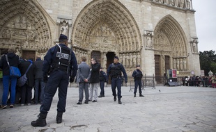 Le 21 mai 2013. (Photo d'illustration) Des policiers agressés à Notre-Dame à Paris, le 6 juin 2017.