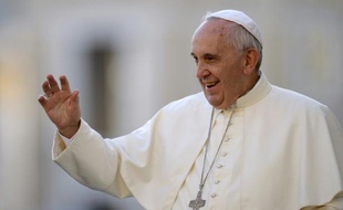 Le pape François, le 9 septembre 2015 place Saint Pierre, au Vatican