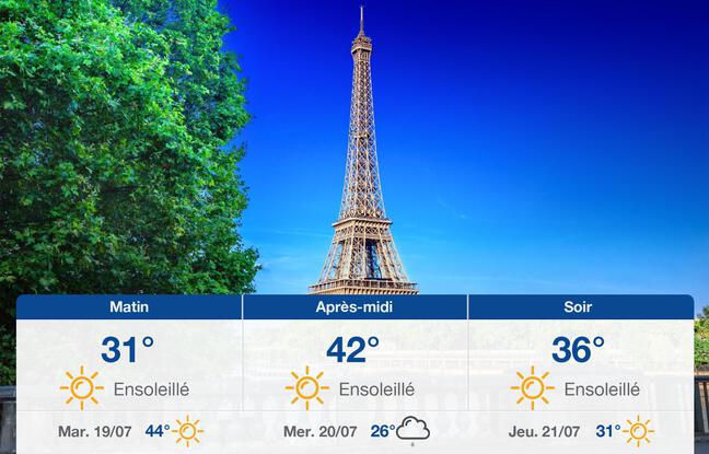 Météo Paris: Prévisions du lundi 18 juillet 2022