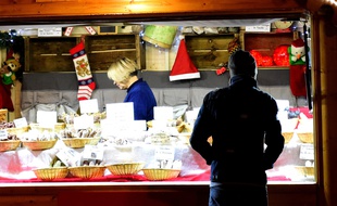Un marché de Noël (Illustration)