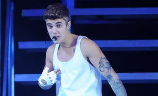 Justin Bieber sur scène en juillet 2013.