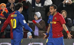 L'Argentin Messi et le Brésilien Alves sont très complémentaires dans le Barcelone version 2008-2009.