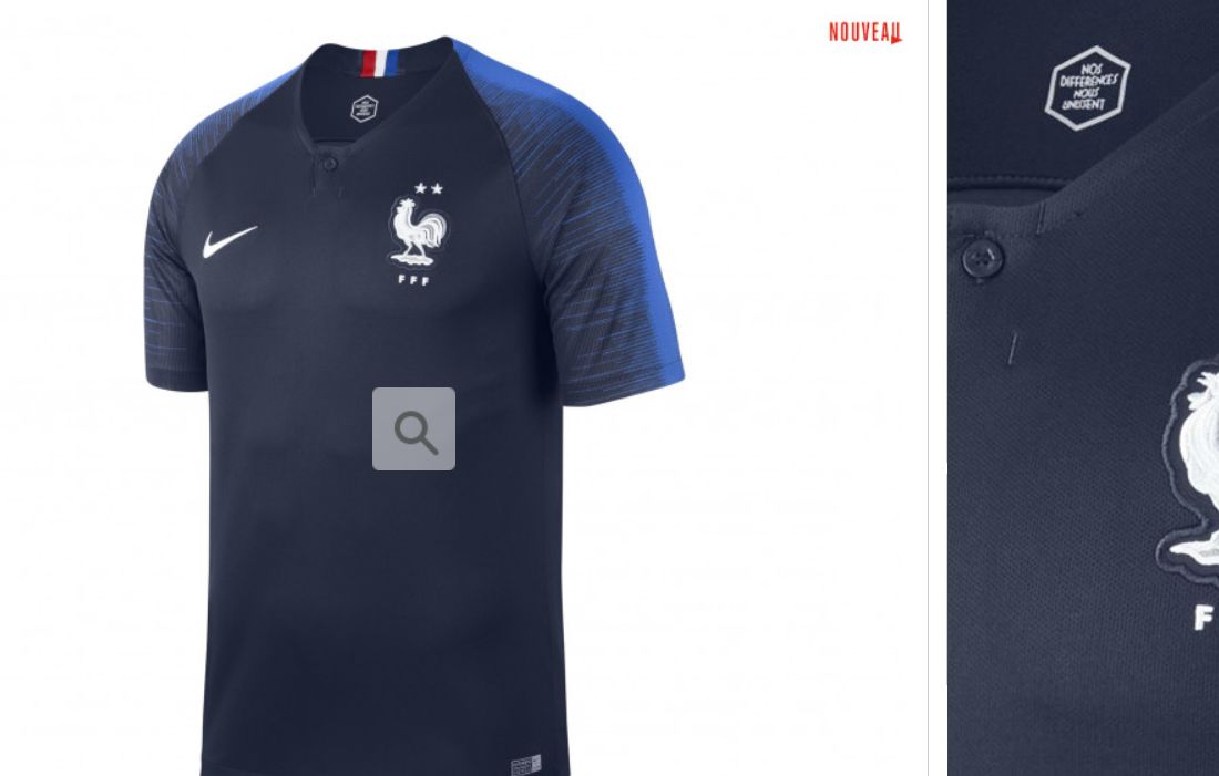 Deux etoiles Forte affluence a la boutique de la FFF pour le nouveau maillot de l equipe de France