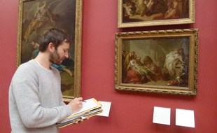 Simon Gauchet a eu l'idée de recopier les oeuvres du musée des Beaux-Arts.