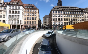 Strasbourg le 28 02 2014. Illustration stationnement voiture