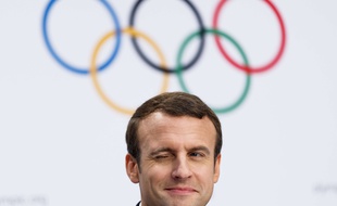 Emmanuel Macron lors de la conférence de presse Paris-2024 à Lausanne, le 11 juillet 2017.