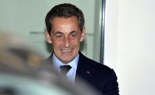 Nicolas Sarkozy au siège de l'UMP à Paris le 1er décembre 2014