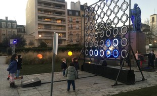 La création « Line 4 » du groupe Laps, ici lors de sa première apparition, en décembre 2020 à Vincennes (Val-de-Marne).