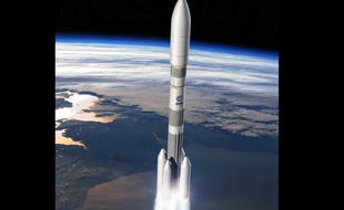 Illustration numérique d'Ariane 6