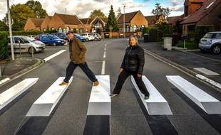 Le premier passage piéton en 3D en France a été installé fin octobre à Cysoing dans le nord.