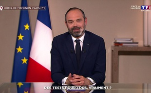 Edouard Philippe sur TF1 le 2 avril 2020.