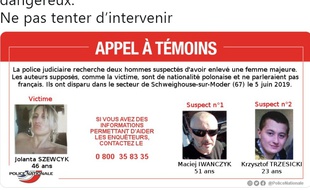 L'appel à témoins lancé par la police nationale