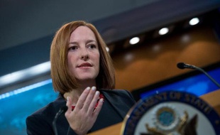 La porte-parole du département d'Etat américain Jen Psaki, le 10 mars 2014 à Washington