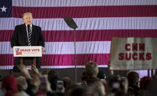 Donald Trump lors d'un meeting le 9 décembre 2016 à Baton Rouge.