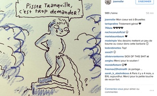 Les dessins du dessinateur de BD Joann Sfar touche aussi dans le mille.