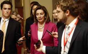 La présidente de la Chambre des représentants Nancy Pelosi au Capitole, à Washington, le 16 juillet 2019.