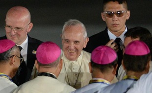 Le pape François à Manille, aux Philippines, le 15 janvier 2015