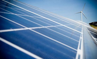 Un parc photovoltaïque dans le Lauragais.