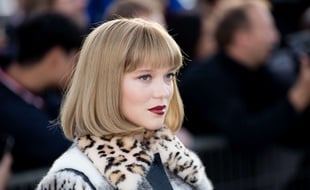 Léa Seydoux pendant la Paris Fashion Week, le 3 octobre 2017.