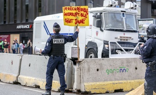 Lors d'une manifestation des