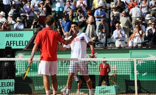 Richard Gasquet face à Novak Djokovic en 2011
