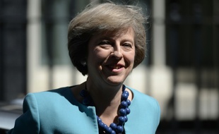 Theresa May à son arrivée le 14 juillet 2016 à Downing Street à Londres
