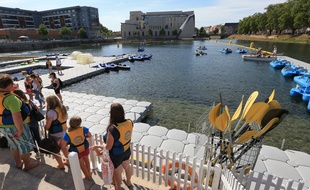 Strasbourg le 27 aout 2015. Illustration tourisme et activités dans la ville.