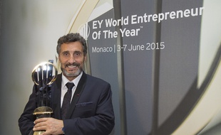 Mohed Altrad, quelques instants après avoir reçu le prix de l'entrepreneur mondial de l'année