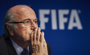 Sepp Blatter au siège de la Fifa le 20 mars 2015 à Zurich
