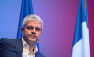 Laurent Wauquiez durant un meeting à Toulon, le 16 février 2018.