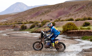 Adrien Van Beveren a dû abandonner le Dakar / AFP PHOTO / POOL / ERIC VARGIOLU